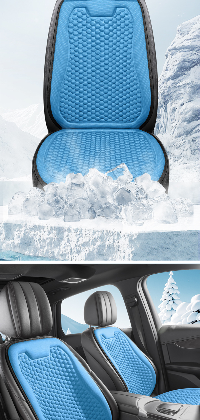 Car seat cushion for all seasons, suitable for cars, trucks, and vans, single seat, breathable, comfortable, non-slip, for driver and passenger seats