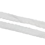 Точечная запас вышитого хлопкового кружева 2,5 см Пяти -отверстие для воды -с кружевными кружевами аксессуары для домашней текстильной одежды аксессуары