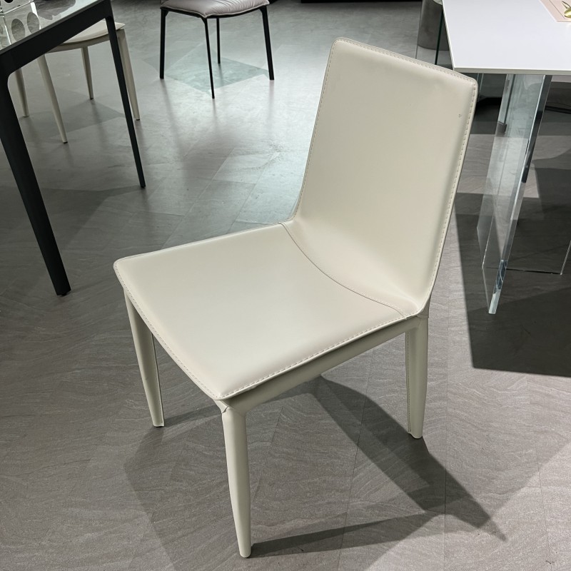 silla de comedor de cuero de silla de montar silla de comedor de lujo nórdica moderna silla de comedor minimalista italiana silla de comedor taburetes