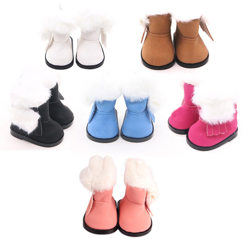 Cotton Doll Shoes 20CM Versatile Children's Playhouse Costume Toy 5CM Bowknot Shoes Leather Shoes