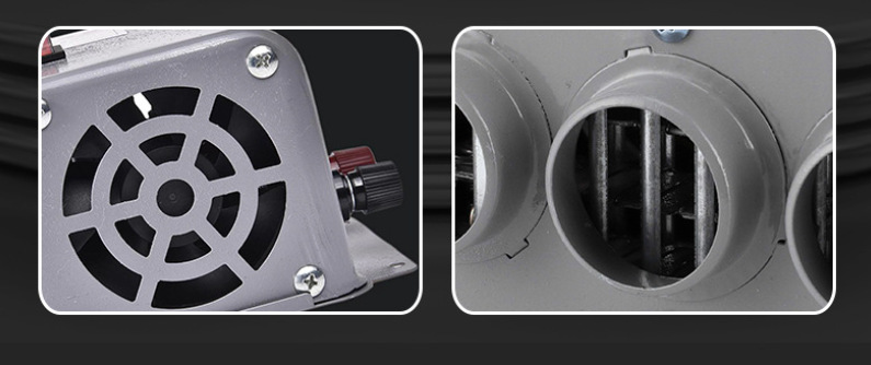 Car heater, 12V/24V universal, high-power, with three air outlets, for defrosting, defogging, and rapid heating