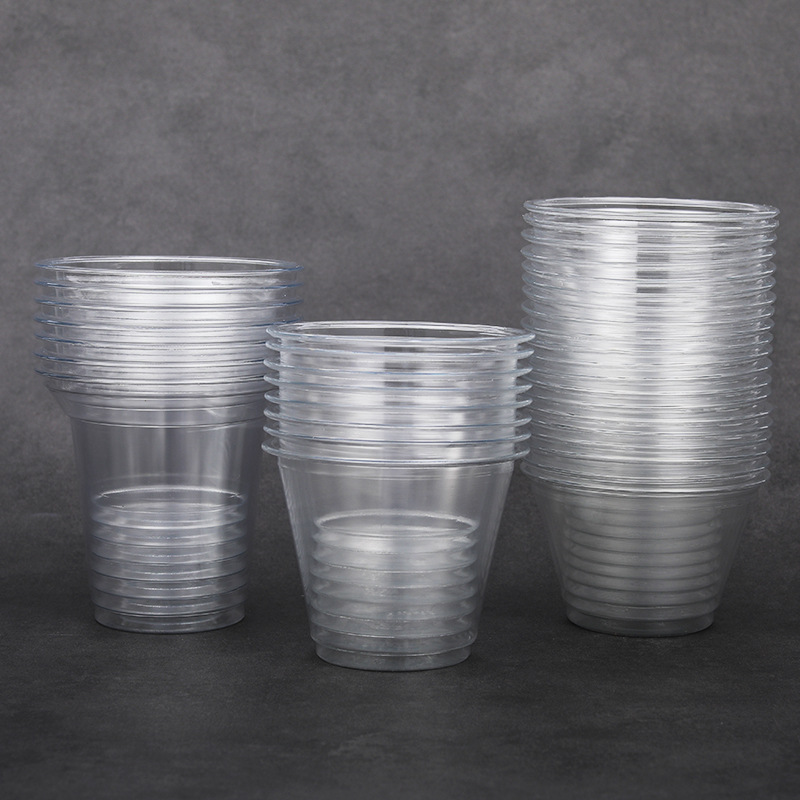 Disposable plastic transparent coffee summer tea cup
