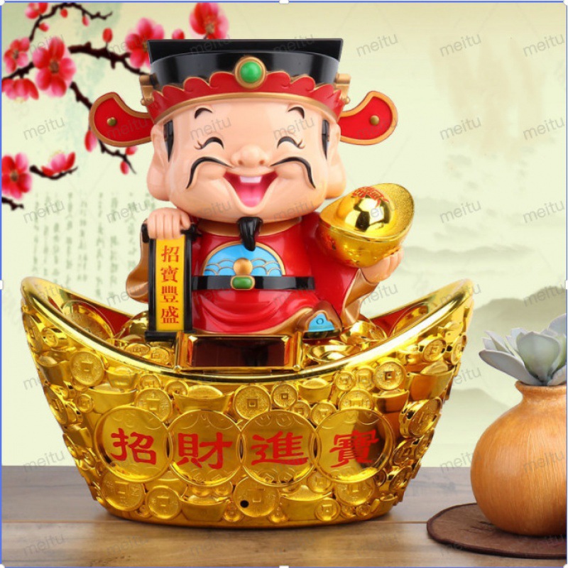 Treasurer Decoration Nod Super large Need not solar energy shop Home Furnishing Cashier The opening decorate gift Manufactor