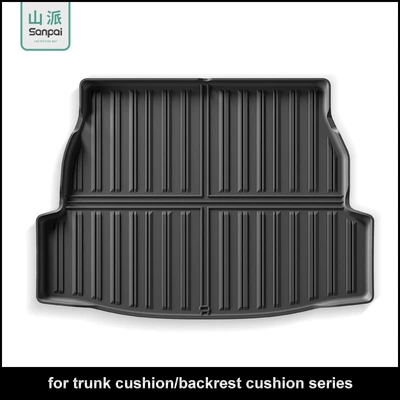 Suitable for Toyota Series Car Trunk Mats Tpe Rear Bucket Mats Fully Environmentally Friendly Trunk Mats Backrest Mats Cross-Border