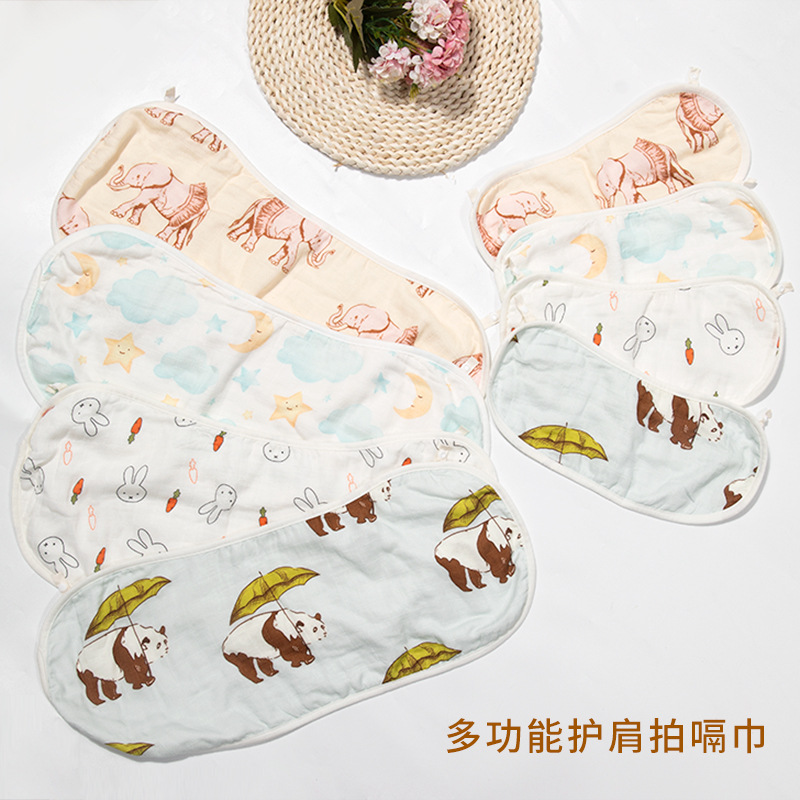 Class a baby saliva towel bamboo cotton gauze bib bib baby products baby shoulder pad anti-overflow milk burp towel