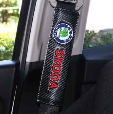 Seat belt shoulder pad for unlimited TRD modified carbon - skoda-carbon-fiber-pair-246cm