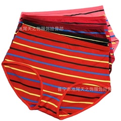 大量販売 レディース下着 屋台販売用 三角パンツ 大きいサイズ 中高年女性向け ガールズスタイル ストライプ柄 メーカー卸売