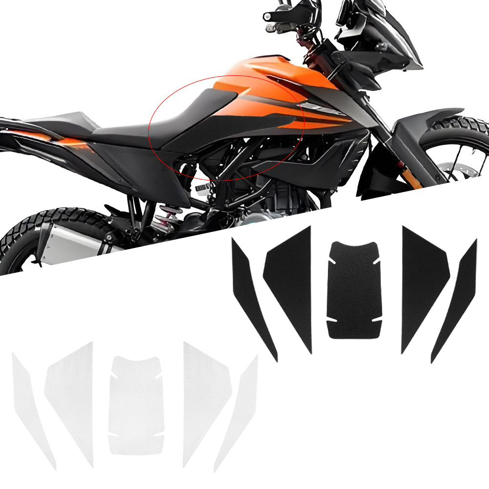 Aplicable para KTM 390 ADV Adventure 2020 Modificación de pegatinas de tanque de combustible pegatinas de esmerilado antideslizante pegatinas de hueso de pez resistentes al desgaste