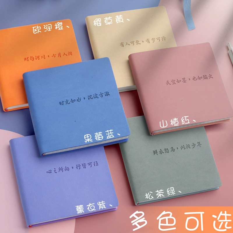 Handheld book, portable small pocket notebook, pen, laptop