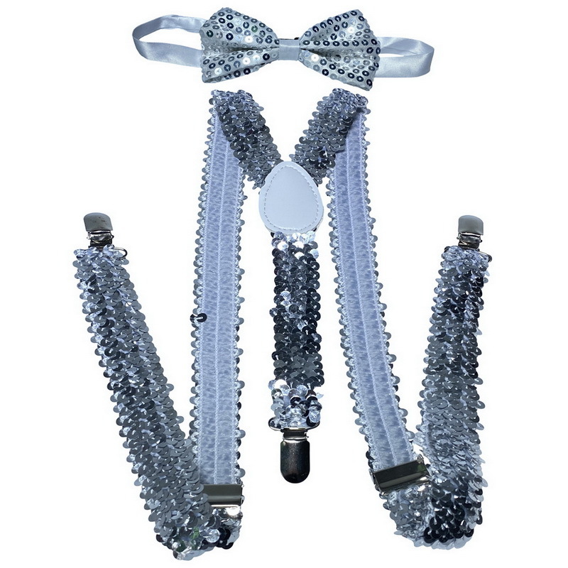 Tirantes unisex para adultos con accesorios de corbatín, tirantes elásticos para pantalones, conjunto de corbatín al por mayor
