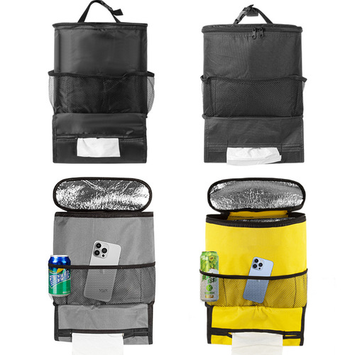 Interior Supplies Car Ice Bag Seat Back Hanging Bag Car Insulated Ice Bag Storage Bag Multifunctional Car Seat Back Bag