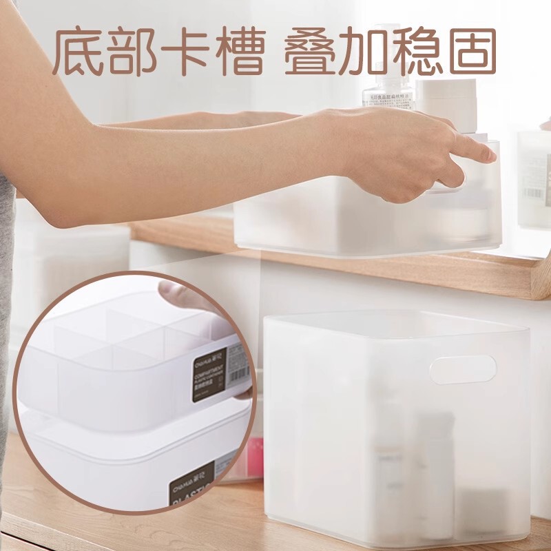 カメリア化粧品口紅デスクトップ収納ボックス小箱収納グリッド半透明つや消し収納ラックスキンケア製品|undefined
