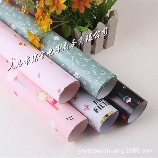 母亲节花草树叶田园小清新少女系收纳盒礼品礼物包装纸手工纸花纸