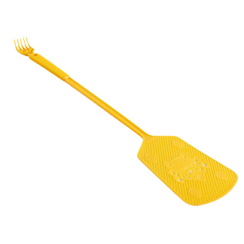 Manufacturer manual fly swatter plastic thickened long handle household summer manual plastic fly swatter street stall supply