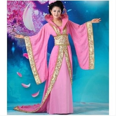New Style Ancient Costume Tang Suit Hanfu Imperial Concubine Outfit with Train, Queen Costume, Ming Princess Performance Costume, Studio Photo Shoot