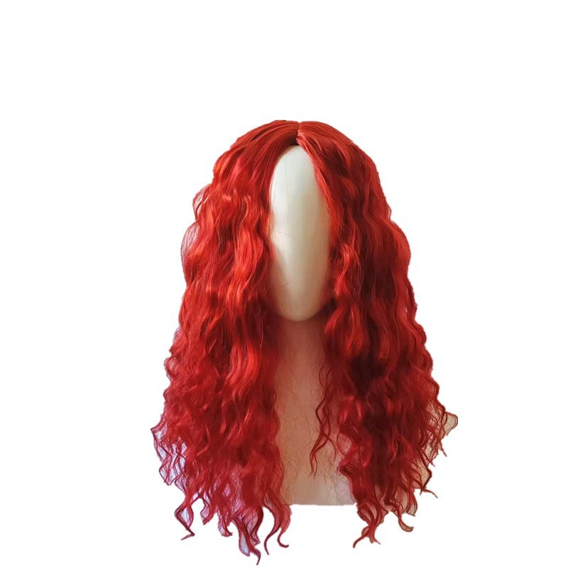 Movie Descendants 4 Wig Descendants 4 Starlight Heiress Queen of Hearts Hand-Rolled Wig Red