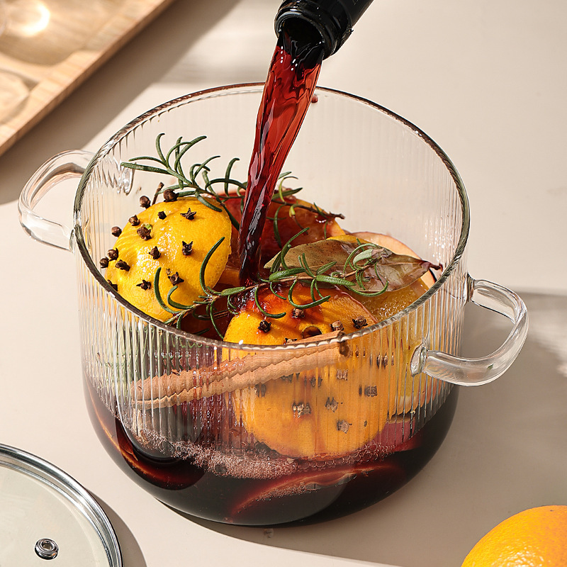Solid Color Pattern Casual Elegant Pastoral Solid Color Borosilicate Pot 1 Piece