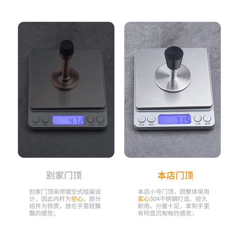 (2개) 펀치없는 도어 상단 304 스테인레스 스틸 두꺼운 단단한 충돌 방지 도어 정지 화장실 욕실 고무 도어 정지