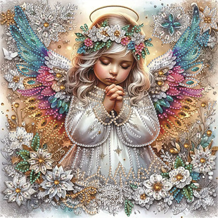 New 5D special diamond painting suit angel girl DIY stick diamond decorative painting cross-border hot manufacturers wholesale