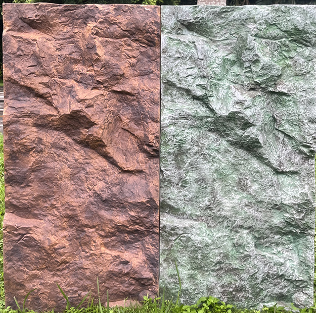PU montaña roca roca roca pared de roca efecto tridimensional fuerte jardín hotel pared de fondo interior y exterior piedra cultural de piel de piedra ligera