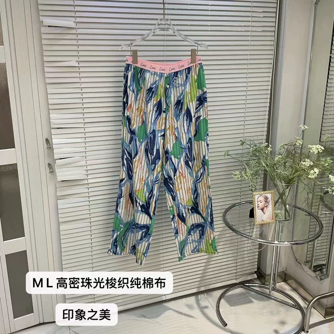 Хлопковые модные брюки, пижама, европейский стиль, стиль Chanel