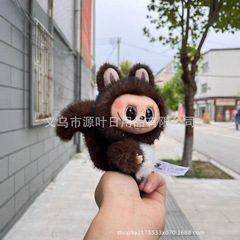 厂家直销泡泡labubu改娃熊猫毛绒公仔zimomo小首领松鼠熊猫马卡龙