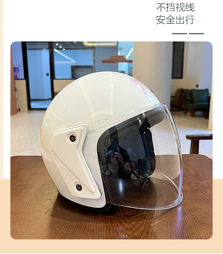 2026 National Standard 3C Certified Electric Vehicle Helmet for Women, Cute Bowknot, All-Season Windproof and Sunscreen Motorcycle Safety Helmet
