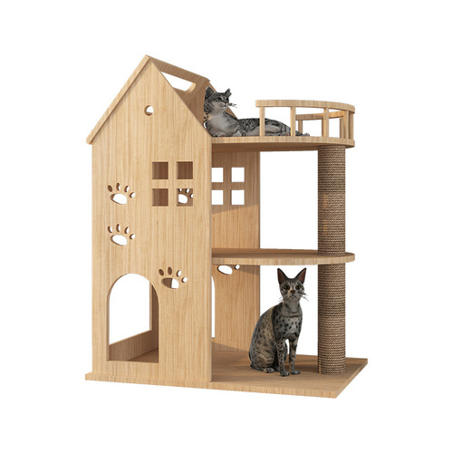 Cat tree cat bed cat house integrated wooden cat castle cat mansion cat spaceship climbing pole cat toy jump