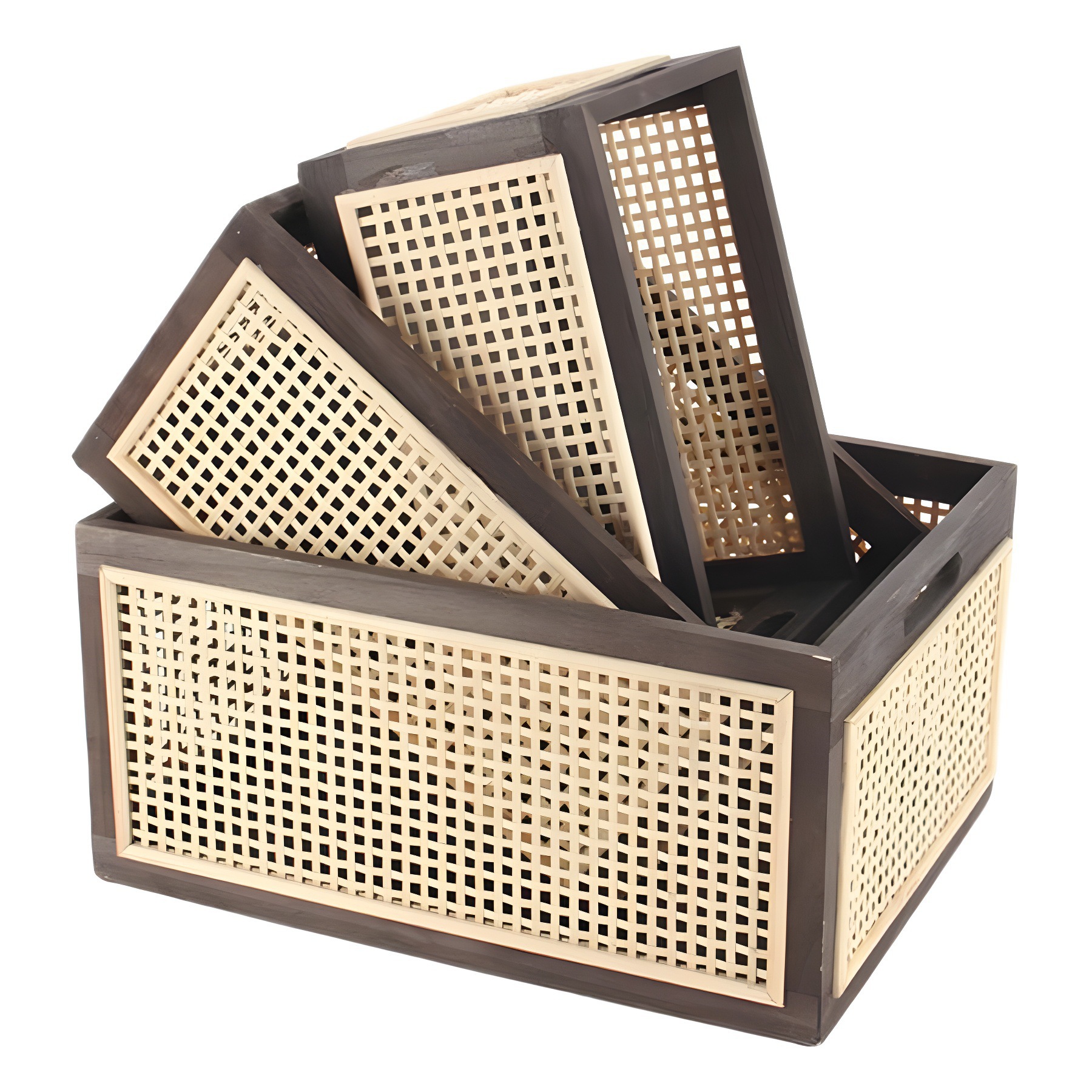 Canasta de escritorio de nuez transfronteriza sala de estar caja de almacenamiento de libros cajón de madera sólida oficina caja de madera