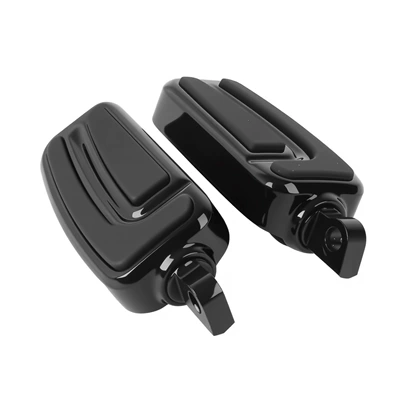 Motorcycle pedals: Street Road St Glide Modified - black-passenger-small-pedals