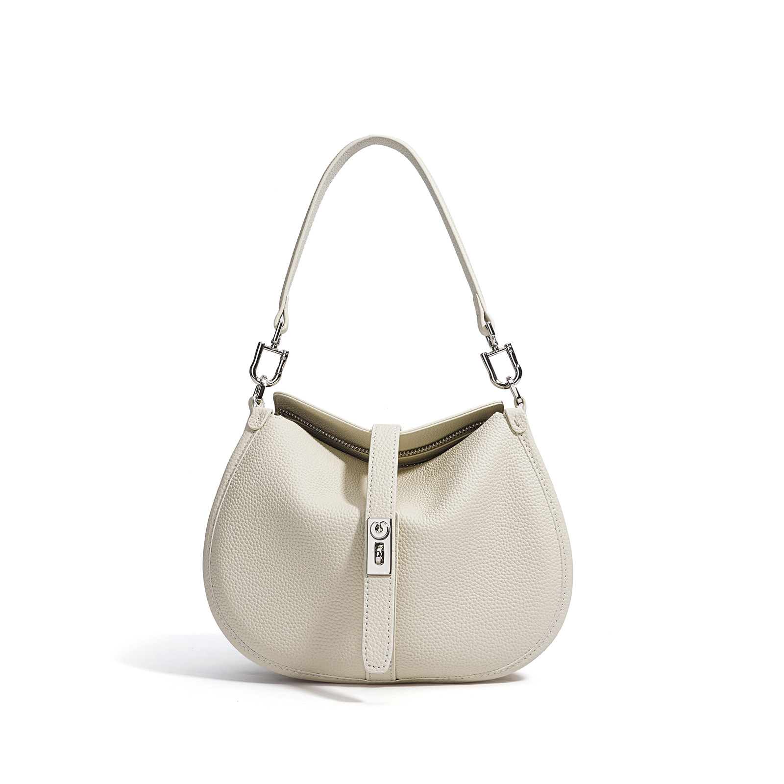 Designer Handheld Shoulder Bag Crescent Bag Niche Minimalist Genuine Leather Crossbody Bag For Women Fashionable New High-End 2026 Commuter - Thumbnail 5