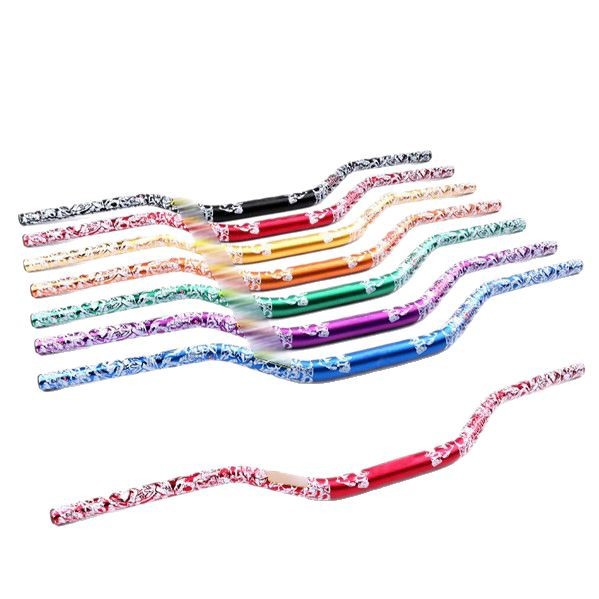 Manillar de motocicleta todoterreno de diámetro variable, grifo de aleación de aluminio de 28mm, manillar de dirección de calavera, manillar modificado