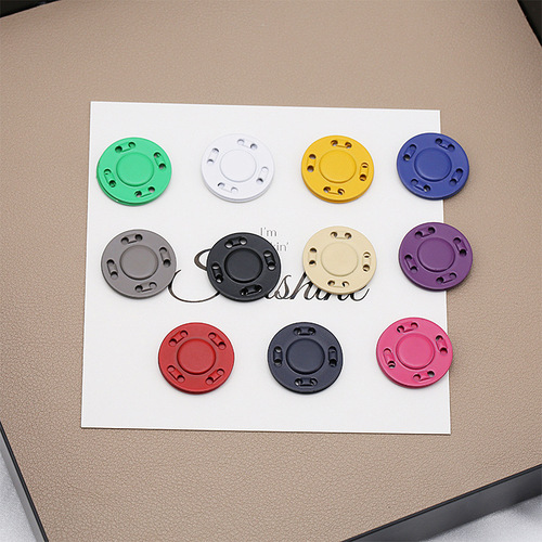 Colorful metal magnet buckle hidden buckle round button button coat coat magnetic buckle ultra-thin invisible snap button