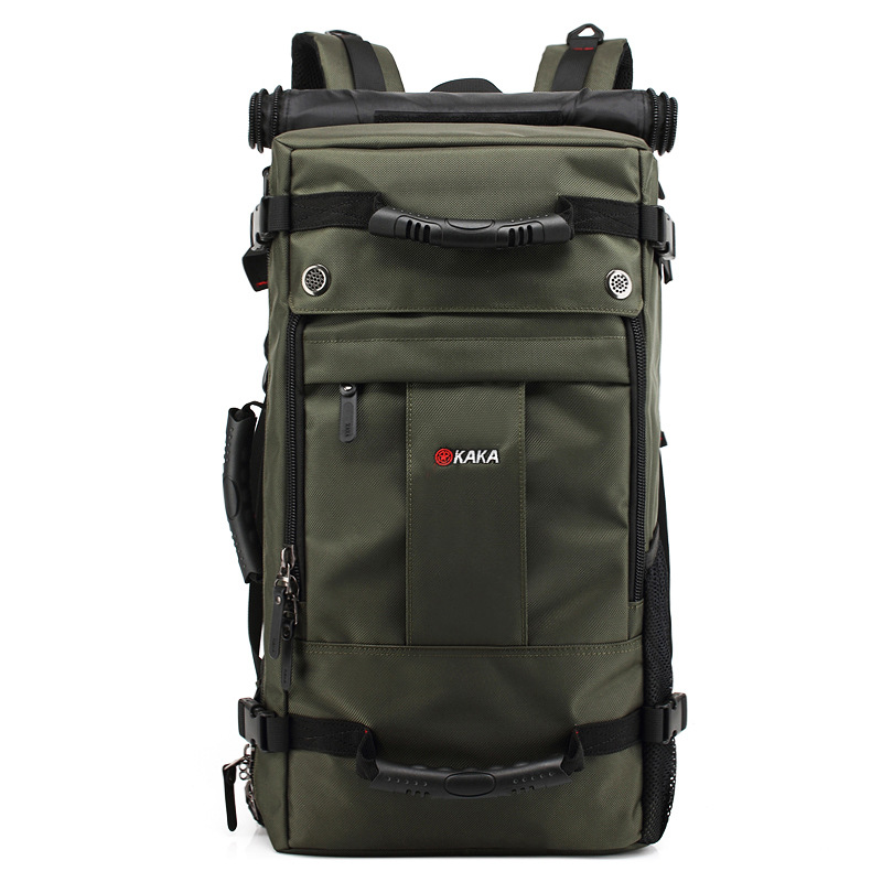 Kaka mochila de viaje de los hombres bolsa de deporte al aire libre de gran capacidad de tres usos impermeable práctico de gran tamaño bolso del alpinismo