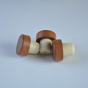 Beech wooden cap bottle stopper T-type cork stopper glass bottle wine stopper essence oil bottle cork stopper polymer stopper