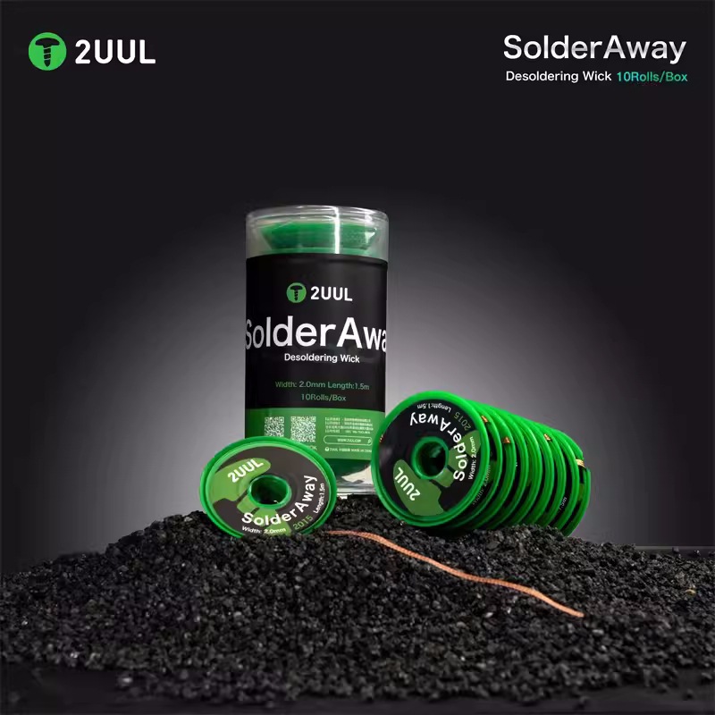 2UUL 주석 철사 청소 패드 제거 마더보드 청소 주석 제거 휴대 전화 유지 보수 강한 주석 흡수 스트립 주석 흡수 스트립