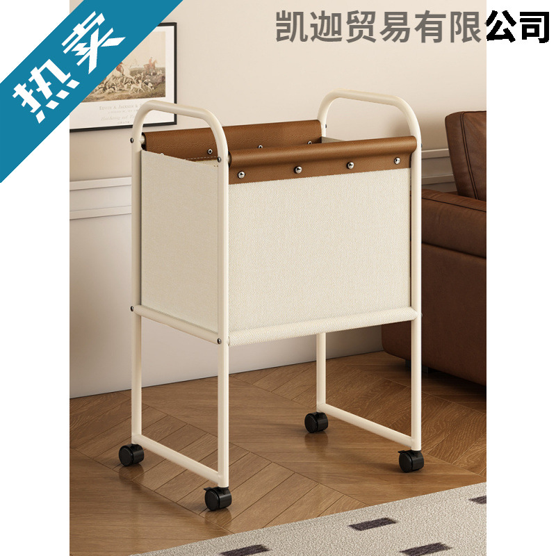 Dirty Clothes Basket Retro Dirty Clothes Basket Household Laundry Basket Removable Dirty Clothes Storage Trolley Large Capacity Clothes Basket