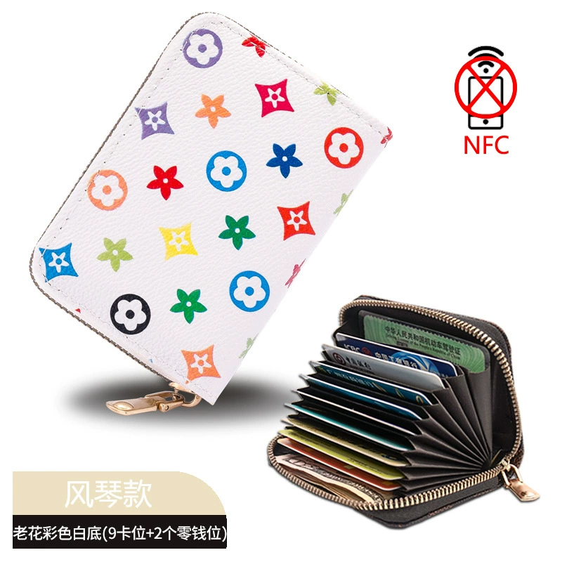 Clsso Organ Card Holder Wallet with Zipper - Korean Style Men's Card Organizer Set