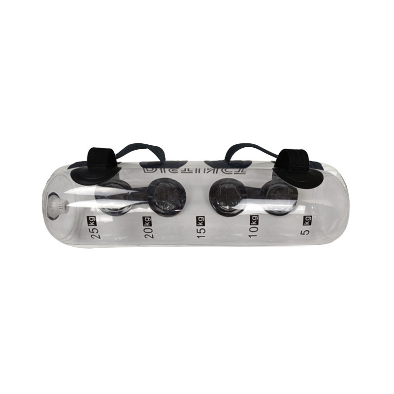 Deportes transparente fitness bolsa de agua de inyección de agua bolsa de energía bolsa de cuerno bolsa de arena de soporte de peso portátil entrenamiento de equilibrio bolsa física