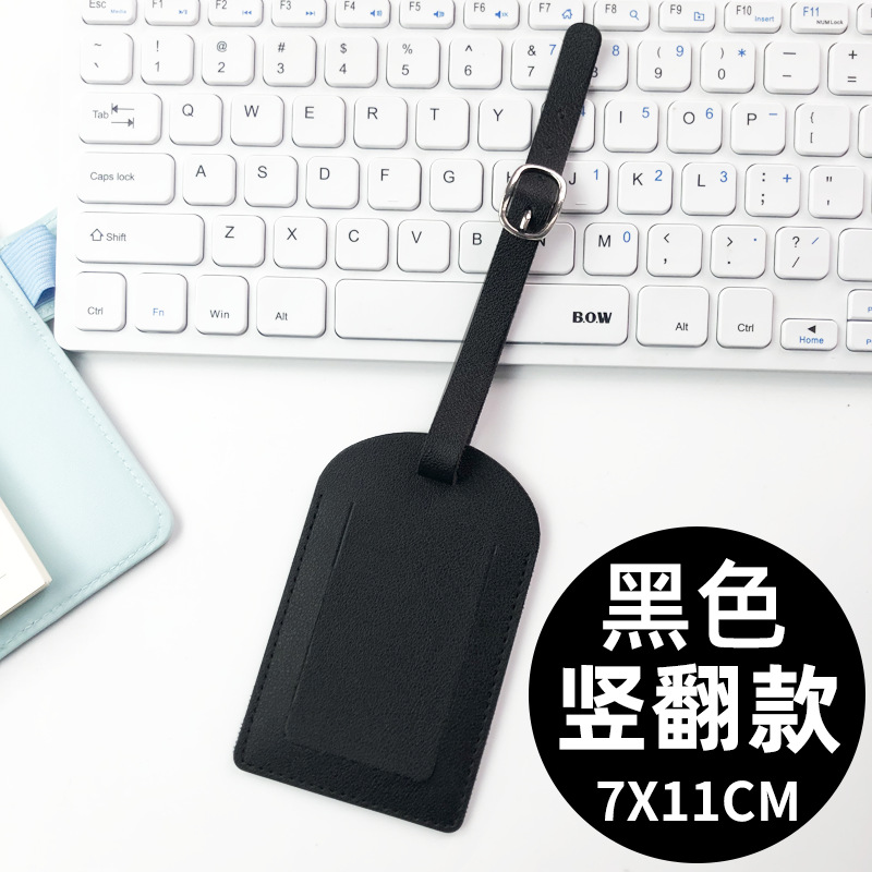 Transfronterizo spot multicolor, dos tipos de tapa plana, tarjeta de embarque de cuero gruesa con firma impresa en papel, tarjeta de equipaje pu