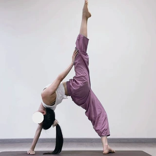 瑜伽服女2026新款高级绝美普拉提宽松棉麻裤小众尼泊尔风萝卜裤九