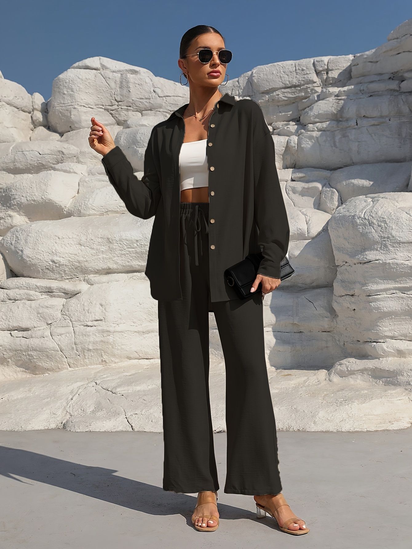 Elegant Two-piece Long-sleeve Cardigan Set For Women Plus Size_voghion.com