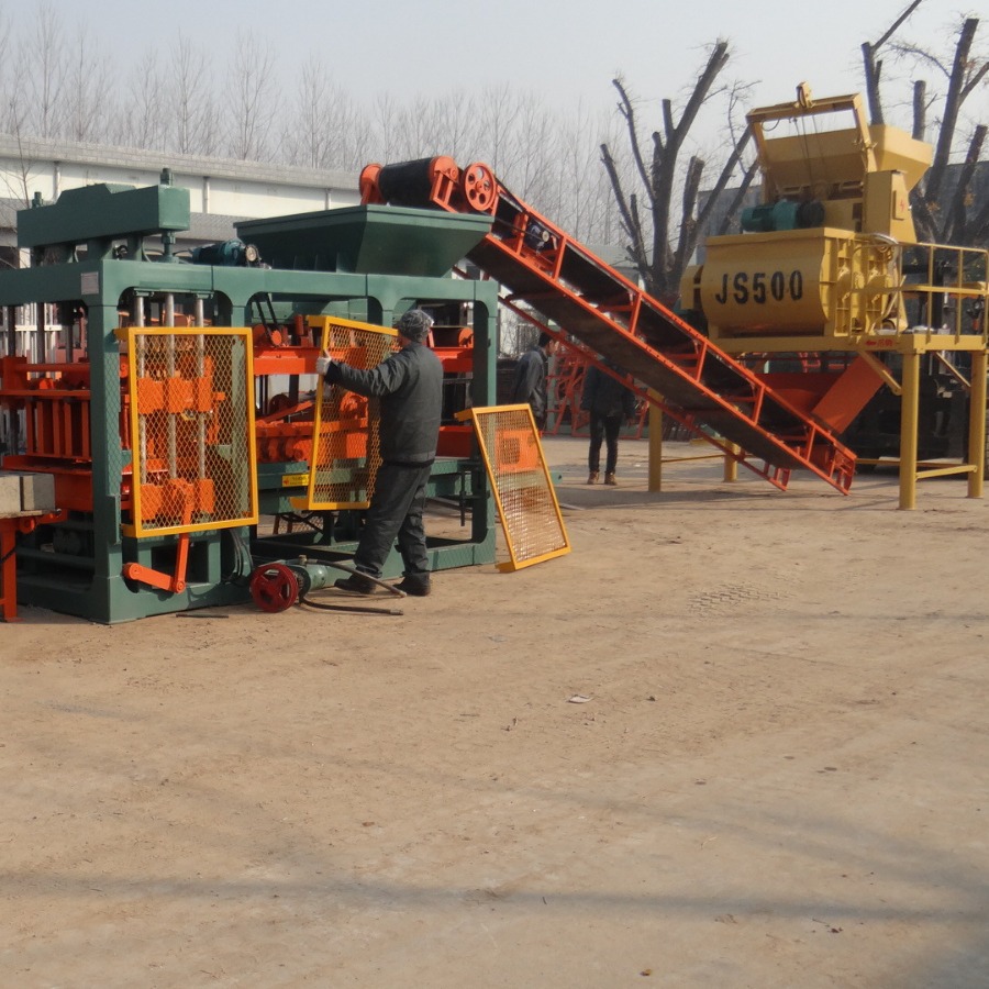 水泥砖机全自动液压制砖机免烧砖机彩色路面砖机混凝土空心砖设备