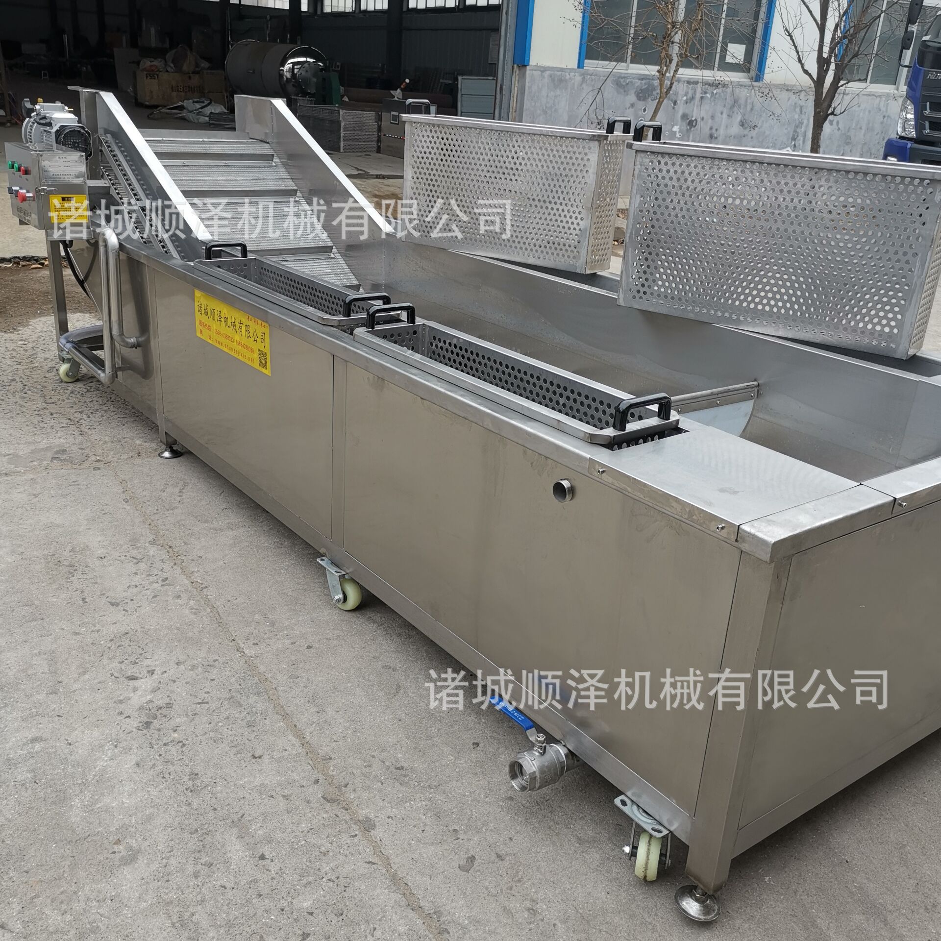 厂家销售全自动高效鱼块挂冰机 鳕鱼挂冰机