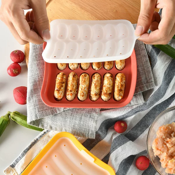 Kitchen Baking Silicone Sausage Mold for Home Use, High-Temperature Resistant Hot Dog Mold, Food Supplement Ham Mold
