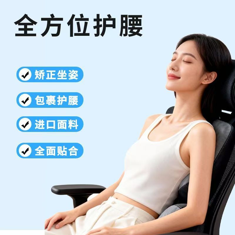 Joe's Office Lumbar Support Cushion for Long Sitting, Chair Backrest, Ergonomic Lumbar Pad, Pregnancy Lumbar Pillow, Memory Foam