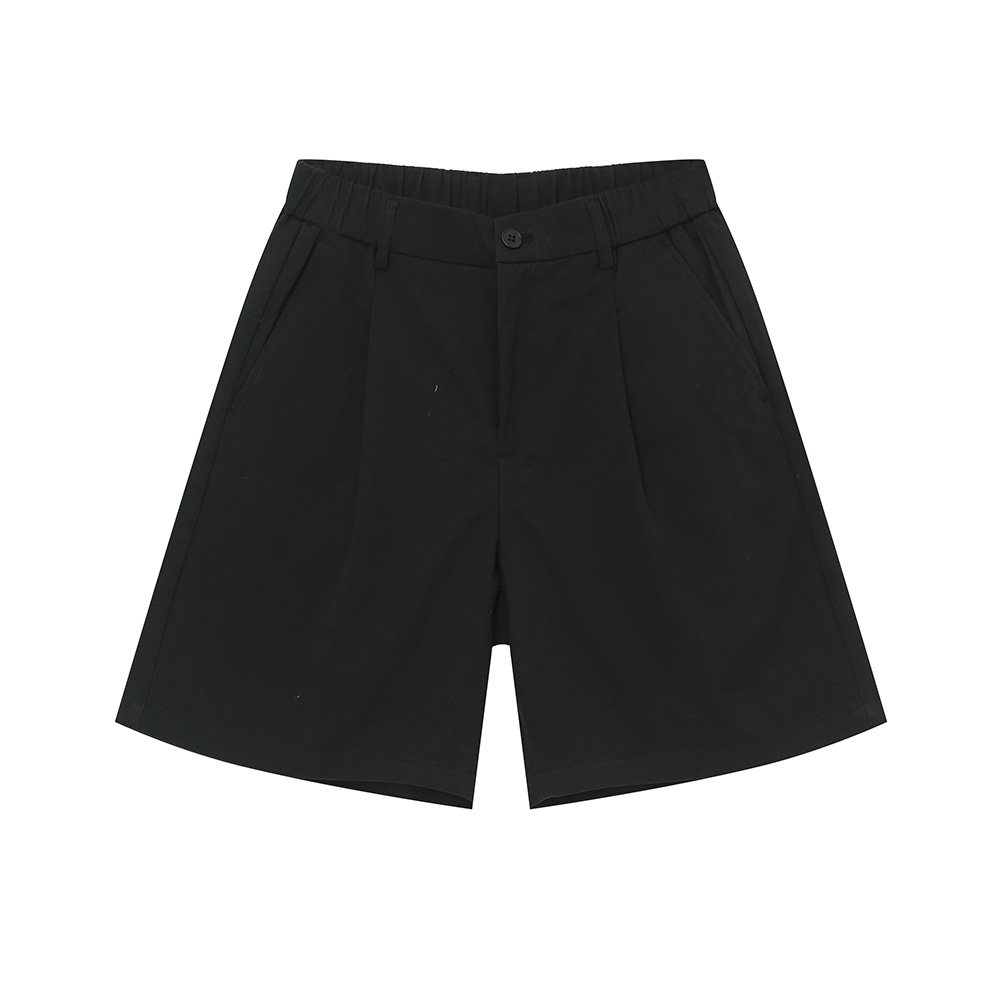 MTLCLOTHES Hombres| Camisas de color sólido coreanas, pantalones casuales de cinco puntos, moda diaria de traje de viaje