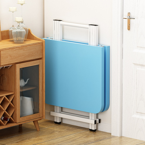 Simple foldable dining table, portable small dining table for home, foldable for 2 or 4 people, square or rectangular children's dining table