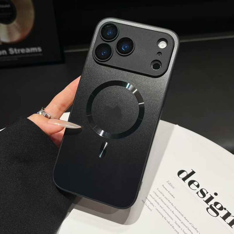 磁吸适用苹果17ProMax手机壳肤感磨砂iPhone16带镜头膜简约保护套|undefined
