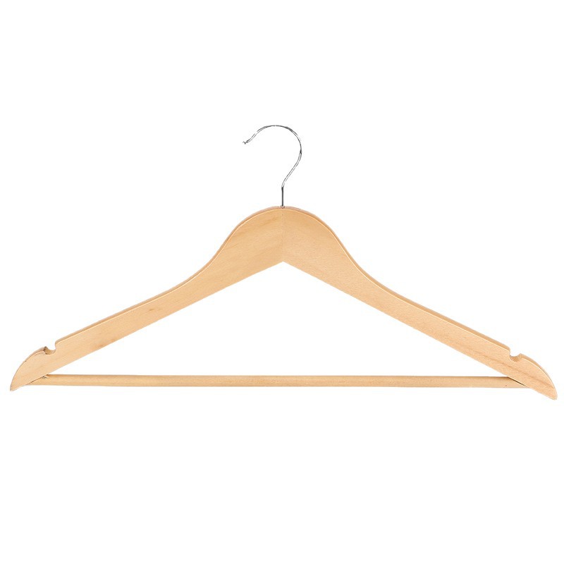 Fabricantes personalizados perchas de madera sólida perchas de ropa domésticas antideslizantes sin marcas perchas de ropa de madera perchas de ropa tienda de ropa